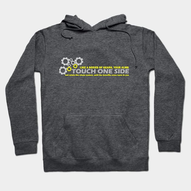 Touch one side Hoodie by Amazing City Tshirt